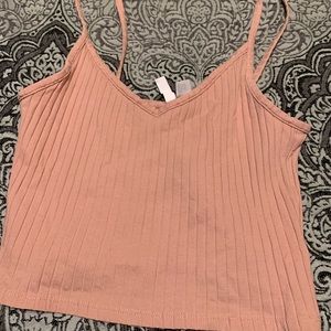 h&m pink tank top